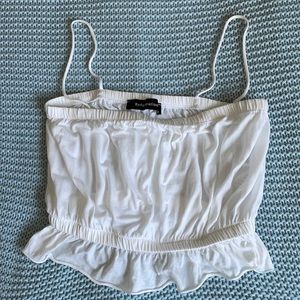 Reformation white spaghetti strap top